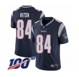 Youth New England Patriots #84 Benjamin Watson Navy Blue Team Color Vapor Untouchable Limited Player 100th Season Football Jersey