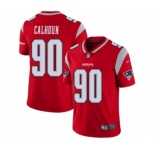 Youth New England Patriots #90 Shilique Calhoun Limited Red Inverted Legend Football Jersey