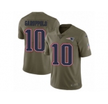 Youth Nike New England Patriots #10 Jimmy Garoppolo Limited Olive 2017 Salute to Service NFL Jersey