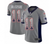 Youth Nike New England Patriots #11 Drew Bledsoe Limited Gray Rush Drift Fashion NFL Jersey