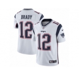 Youth Nike New England Patriots #12 Tom Brady Vapor Untouchable Limited White NFL Jersey