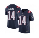 Youth Nike New England Patriots #14 Brandin Cooks Limited Navy Blue Rush NFL Jersey