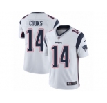 Youth Nike New England Patriots #14 Brandin Cooks Vapor Untouchable Limited White NFL Jersey