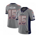 Youth Nike New England Patriots #15 Chris Hogan Limited Gray Rush Drift Fashion NFL Jersey