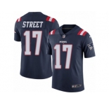 Youth Nike New England Patriots #17 Devin Street Limited Navy Blue Rush NFL Jersey