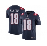 Youth Nike New England Patriots #18 Matthew Slater Limited Navy Blue Rush NFL Jersey