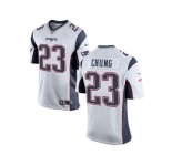 Youth Nike New England Patriots #23 Patrick Chung White Stitched NFL New Jersey