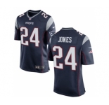 Youth Nike New England Patriots #24 Cyrus Jones Navy Blue Team Color NFL Jersey
