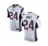 Youth Nike New England Patriots #24 Cyrus Jones White NFL Jersey