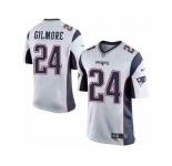 Youth Nike New England Patriots #24 Stephon Gilmore Game White NFL Jersey