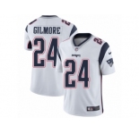 Youth Nike New England Patriots #24 Stephon Gilmore White Vapor Untouchable Limited Player NFL Jersey