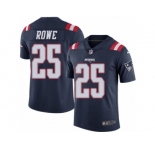 Youth Nike New England Patriots #25 Eric Rowe Limited Navy Blue Rush NFL Jersey