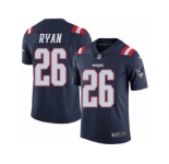 Youth Nike New England Patriots #26 Logan Ryan Limited Navy Blue Rush NFL Jersey