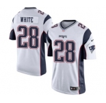 Youth Nike New England Patriots #28 James White White NFL Jersey