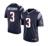 Youth Nike New England Patriots #3 Stephen Gostkowski Navy Blue Team Color NFL Jersey