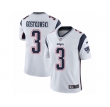 Youth Nike New England Patriots #3 Stephen Gostkowski Vapor Untouchable Limited White NFL Jersey