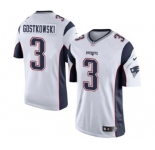 Youth Nike New England Patriots #3 Stephen Gostkowski White NFL Jersey