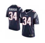 Youth Nike New England Patriots #34 Rex Burkhead Limited Navy Blue Team Color NFL Jersey