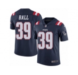 Youth Nike New England Patriots #39 Montee Ball Limited Navy Blue Rush NFL Jersey