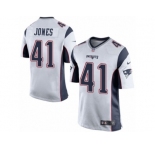 Youth Nike New England Patriots #41 Cyrus Jones Game White NFL Jersey