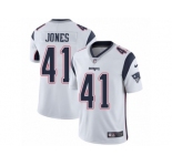 Youth Nike New England Patriots #41 Cyrus Jones White Vapor Untouchable Limited Player NFL Jersey
