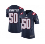 Youth Nike New England Patriots #50 Rob Ninkovich Limited Navy Blue Rush NFL Jersey