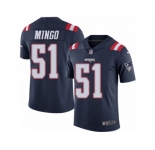 Youth Nike New England Patriots #51 Barkevious Mingo Limited Navy Blue Rush NFL Jersey