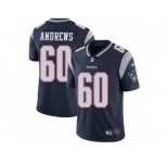 Youth Nike New England Patriots #60 David Andrews Vapor Untouchable Limited Navy Blue Team Color NFL Jersey