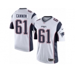 Youth Nike New England Patriots #61 Marcus Cannon Limited White NFL Jersey