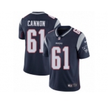 Youth Nike New England Patriots #61 Marcus Cannon Vapor Untouchable Limited Navy Blue Team Color NFL Jersey