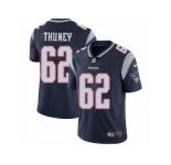 Youth Nike New England Patriots #62 Joe Thuney Vapor Untouchable Limited Navy Blue Team Color NFL Jersey