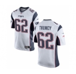 Youth Nike New England Patriots #62 Joe Thuney White NFL Jersey