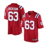 Youth Nike New England Patriots #63 Tre Jackson Red Alternate NFL Jersey