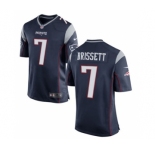 Youth Nike New England Patriots #7 Jacoby Brissett Navy Blue Team Color NFL Jersey