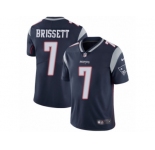 Youth Nike New England Patriots #7 Jacoby Brissett Vapor Untouchable Limited Navy Blue Team Color NFL Jersey