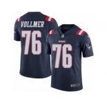 Youth Nike New England Patriots #76 Sebastian Vollmer Limited Navy Blue Rush NFL Jersey