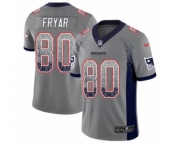 Youth Nike New England Patriots #80 Irving Fryar Limited Gray Rush Drift Fashion NFL Jersey