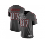 Youth Nike New England Patriots #87 Rob Gronkowski Gray Static NFL Vapor Untouchable Limited Jersey