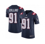 Youth Nike New England Patriots #91 Jamie Collins Limited Navy Blue Rush NFL Jersey