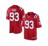 Youth Nike New England Patriots #93 Lawrence Guy Elite Red Alternate NFL Jersey