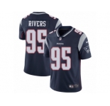 Youth Nike New England Patriots #95 Derek Rivers Vapor Untouchable Limited Navy Blue Team Color NFL Jersey
