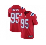 Youth Nike New England Patriots #95 Derek Rivers Vapor Untouchable Limited Red Alternate NFL Jersey