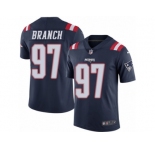 Youth Nike New England Patriots #97 Alan Branch Limited Navy Blue Rush NFL Jersey
