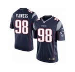 Youth Nike New England Patriots #98 Trey Flowers Limited Navy Blue Team Color NFL Jersey