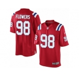 Youth Nike New England Patriots #98 Trey Flowers Limited Red Alternate NFL Jersey