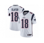 Youth Nike Patriots #18 Matt Slater White Stitched NFL Vapor Untouchable Limited Jersey