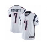 Youth Nike Patriots #7 Jacoby Brissett White Stitched NFL Vapor Untouchable Limited Jersey