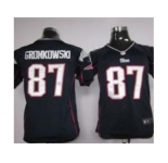 nike youth nfl jerseys New England Patriots #87 Rob Gronkowski Blue [nike]