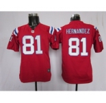 nike youth nfl jerseys new england patriots #81 hernandez red[nike]