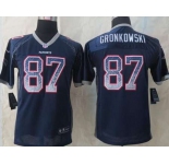 nike youth nfl jerseys new england patriots #87 gronkowski blue[Elite drift fashion]
